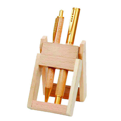 Wooden Desk Organizer, Pen Stand with Mobile Stand along with Slip Holder  Gift | eBay